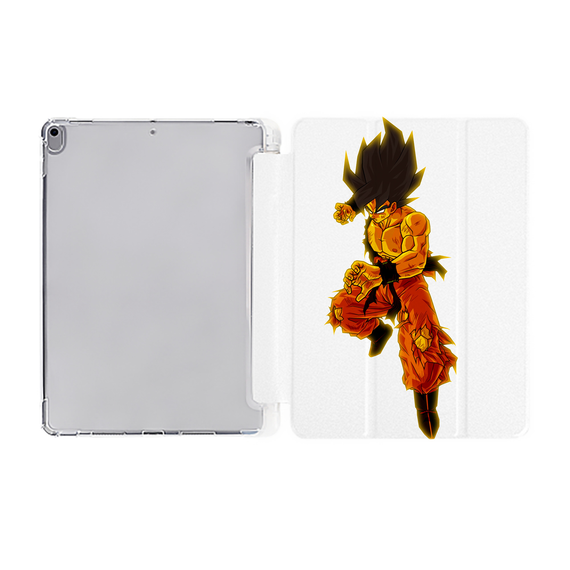 （画像用） ドラゴンボール 孫 悟飯（そんごはん）DRAGON BALL Son Gohan IPad ケース ペン収納付き 三つ折りスタンド PUレザー×シリコン 対応機種9.5/10.5/10.9インチ